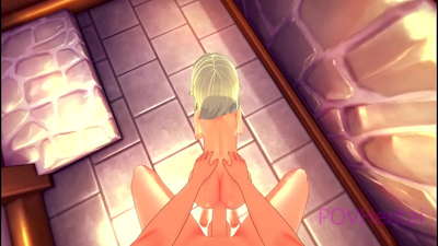 (Armadilha) A criada Elvish ajuda a lavar o rosto.